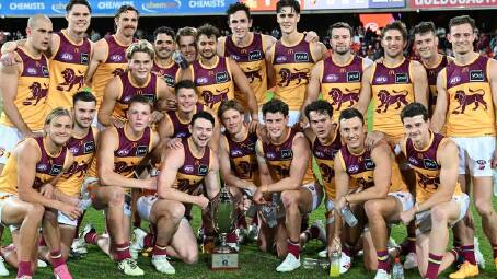 Brisbane have extended their winning run to eight games to sit second on the AFL ladder. Photo: Darren England/AAP PHOTOS